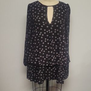 Free People Black and White Floral Dress